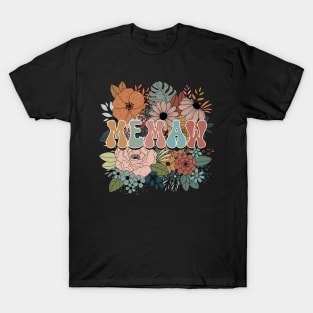 Retro Floral Memaw Gifts for Mother's Day T-Shirt